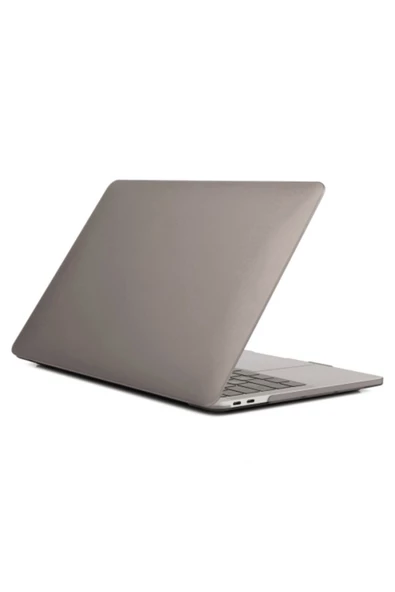 Ally Mobile   Ally Mobile Macbook Air 13 A1932 2018 A2179 A2337 2020 Kristal Kapak Koruma Kılıf-gri