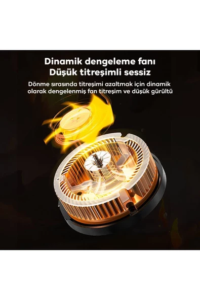 Memo   Memo CX07 Manyetik-arka-klips Cep Telefon Soğutma Fanı Radyatör Soğutucu SİYAH - 3