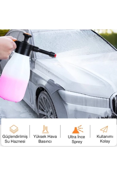 Ally   Ally Yüksek Basınçlı Araç Oto Yıkama Temizleme Spreyi Köpürtücü Beyaz - 3