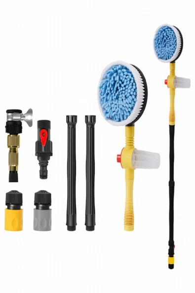 Ally Mobile   Ally Mobile Ally Otomatik Dönen Araç Yıkama Fırçası Mikrofiber Araba Yıkama Paspas Sabunluk Set - 2