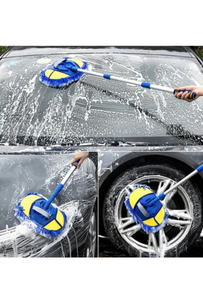 mefa ös   mefa ös Mikrofiber Dönebilen Püsküllü Araba Yıkama Ve Temizleme Fırçası - 2