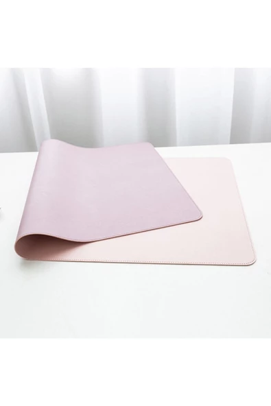 Ally   Ally Su Geçirmez Deri Mouse Pad 80*40 Cm Pembe