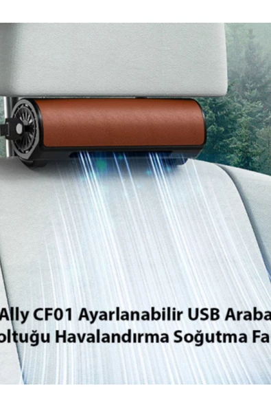 mefa ös   mefa ös MEFA ÖS CF01 Ayarlanabilir USB Araba Koltuğu Havalandırma Soğutma Fanı-kAHVERENGİ