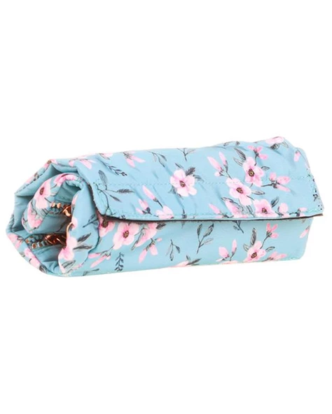 Kaukko Soft Floral Surprise Kalem Çantası Blue K2670 - 2