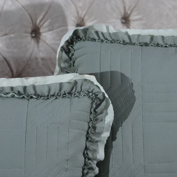 Schafer Home Clara Yatak Örtüsü Seti 3 Parça-Gri - 2