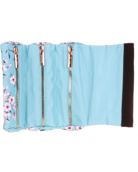 Kaukko Soft Floral Surprise Kalem Çantası Blue K2670 - 3