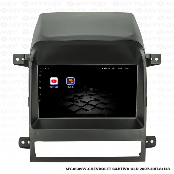 Araç Multimedya Chevrolet Captiva Android 12 Carplay 4Gb Ram + 64Gb Hdd 2007-2011 Navigasyon Ekran MYW - Resim 5