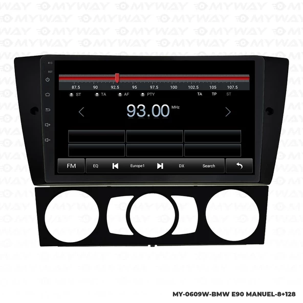 Araç Multimedya Bmw E90 Android 12 Carplay 4Gb Ram + 64Gb Hdd Manuel Navigasyon Ekran MYW - 4
