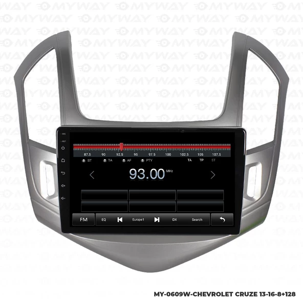 Araç Multimedya Chevrolet Cruze Android 12 Carplay 4Gb Ram + 64Gb Hdd 2013-2016 Navigasyon Ekran MYW - Resim 4