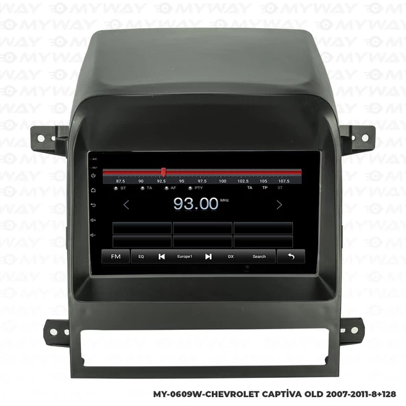 Araç Multimedya Chevrolet Captiva Android 12 Carplay 4Gb Ram + 64Gb Hdd 2007-2011 Navigasyon Ekran MYW - Resim 4