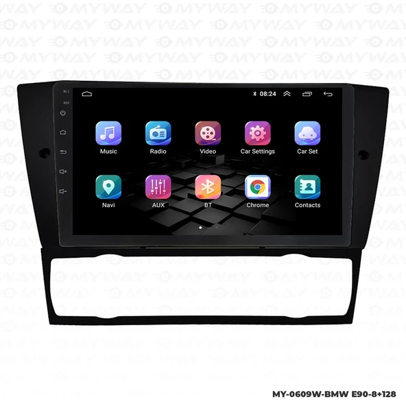Araç Multimedya Bmw E90 Android 12 Carplay 4Gb Ram + 64Gb Hdd Dijital Navigasyon Ekran MYW - Resim 7