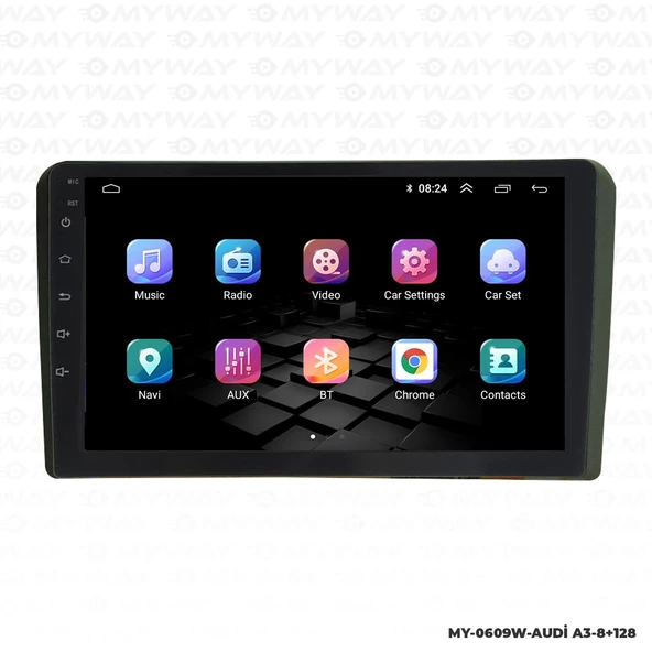 Araç Multimedya Audi A3 Ser. S Unı - Ty / 4 Gb Ram 64 Gb Hdd / 9 Inch Ekr. Carplay And. 12 Double Teyp - Navigasyon Cihazı MYW - Resim 7