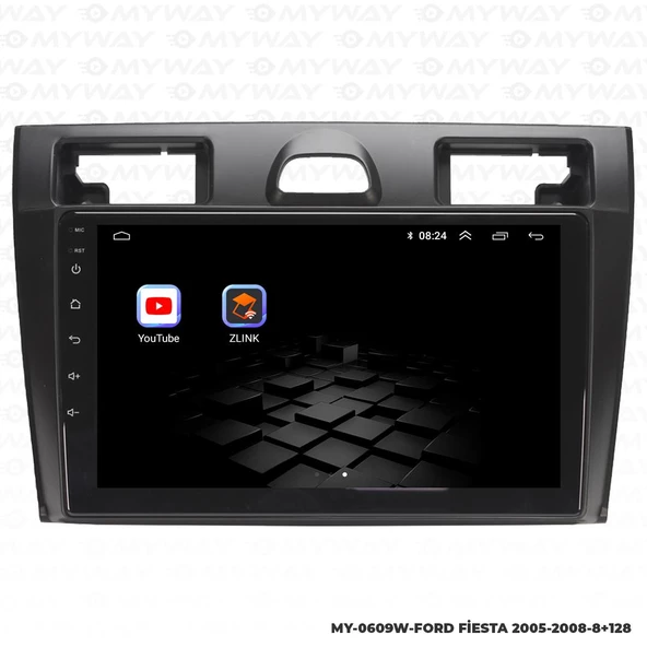 Araç Multimedya Ford Fiesta Android 12 Carplay 4Gb Ram + 64Gb Hdd 2005-2008 Navigasyon Ekran MYW - Resim 5