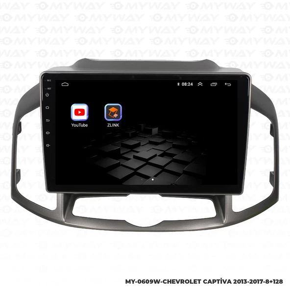 Araç Multimedya Chevrolet Captiva Android 12 Carplay 4Gb Ram + 64Gb Hdd 2013-2017 Navigasyon Ekran MYW - 5
