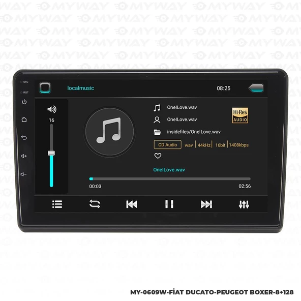 Araç Multimedya Fiat Ducato Android 12 Carplay 4Gb Ram + 64Gb Hdd Navigasyon Ekran MYW - Resim 2