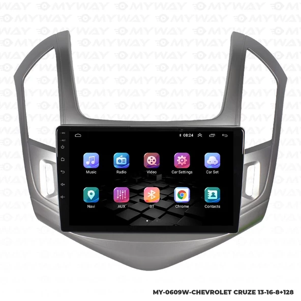 Araç Multimedya Chevrolet Cruze Android 12 Carplay 4Gb Ram + 64Gb Hdd 2013-2016 Navigasyon Ekran MYW - Resim 7