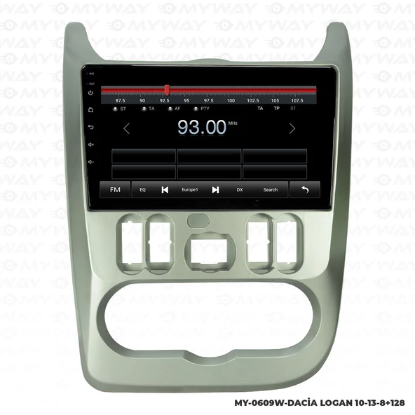 Araç Multimedya Dacia Logan Android 12 Carplay 4Gb Ram + 64Gb Hdd Navigasyon Ekran MYW - Resim 4