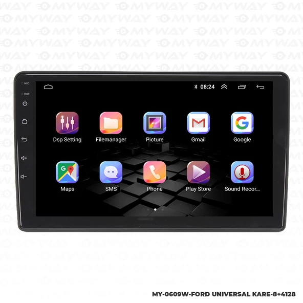 Araç Multimedya Ford C-Max Android 12 Carplay 4Gb Ram + 64Gb Hdd 2004-2007 Navigasyon Ekran MYW - Resim 6