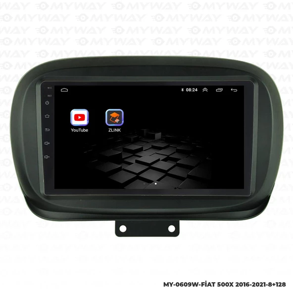 Araç Multimedya Fiat 500X Android 12 Carplay 4Gb Ram + 64Gb Hdd Navigasyon Ekran MYW - Resim 5
