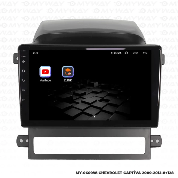 Araç Multimedya Chevrolet Captiva Android 12 Carplay 4Gb Ram + 64Gb Hdd 2009-2012 Navigasyon Ekran MYW - Resim 5