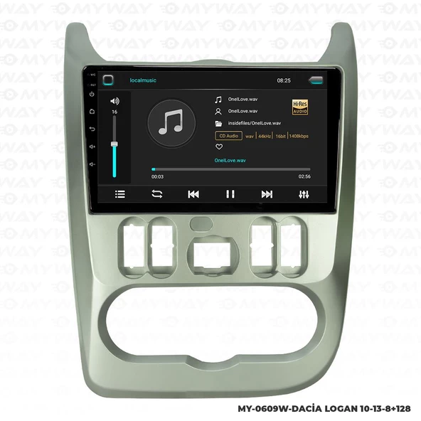 Araç Multimedya Dacia Logan Android 12 Carplay 4Gb Ram + 64Gb Hdd Navigasyon Ekran MYW - Resim 2