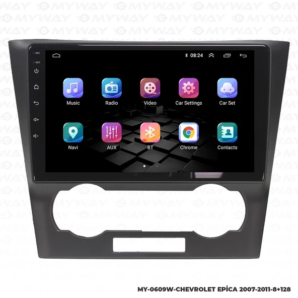 Araç Multimedya Chevrolet Epica Android 12 Carplay 4Gb Ram + 64Gb Hdd Navigasyon Ekran MYW - Resim 7