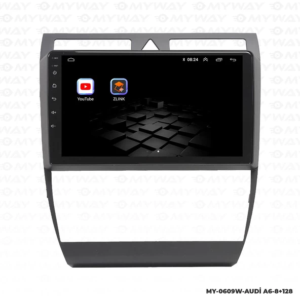 Araç Multimedya Audi A6 Android 12 Carplay 4Gb Ram + 64Gb Hdd Navigasyon Ekran MYW - 5