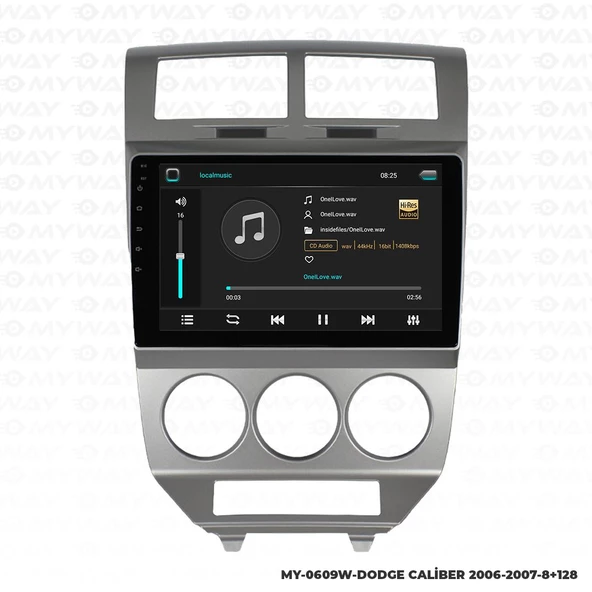 Araç Multimedya Dodge Caliber Android 12 Carplay 4Gb Ram + 64Gb Hdd Navigasyon Ekran MYW - 2