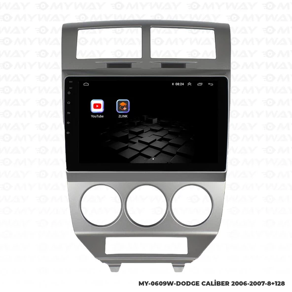Araç Multimedya Dodge Caliber Android 12 Carplay 4Gb Ram + 64Gb Hdd Navigasyon Ekran MYW - 5