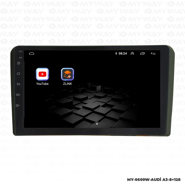 Araç Multimedya Audi A3 Ser. S Unı - Ty / 4 Gb Ram 64 Gb Hdd / 9 Inch Ekr. Carplay And. 12 Double Teyp - Navigasyon Cihazı MYW - Resim 5