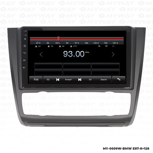 Araç Multimedya Bmw E87 Android 12 Carplay 4Gb Ram + 64Gb Hdd Navigasyon Ekran MYW - Resim 4