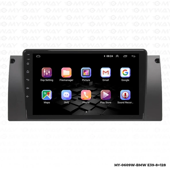 Araç Multimedya Bmw E39 Android 12 Carplay 4Gb Ram + 64Gb Hdd Navigasyon Ekran MYW - Resim 6
