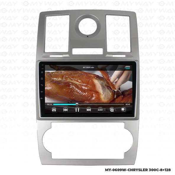 Araç Multimedya Chrysler 300C Android 12 Carplay 4Gb Ram + 64Gb Hdd Navigasyon Ekran MYW - 1