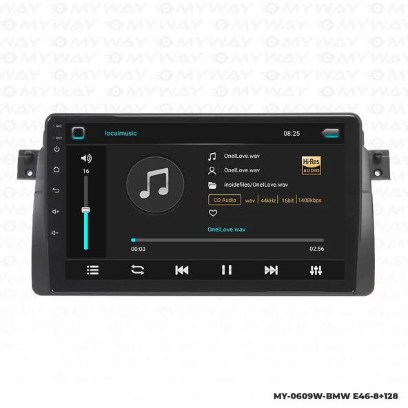 Araç Multimedya Bmw E46 Android 12 Carplay 4Gb Ram + 64Gb Hdd Navigasyon Ekran MYW - Resim 2