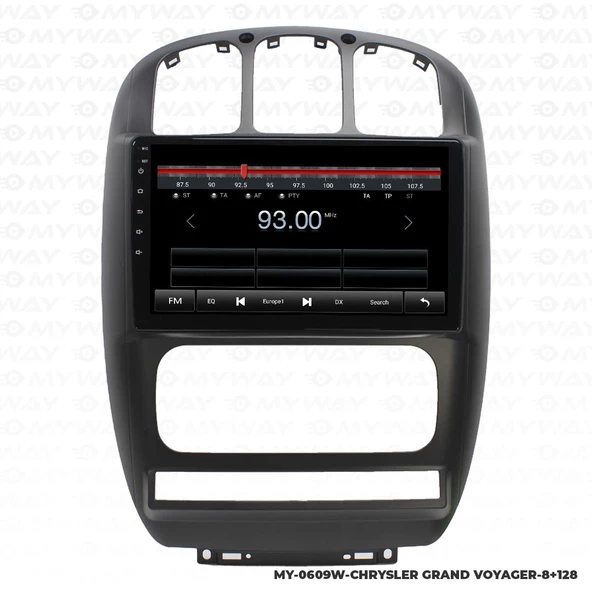 Araç Multimedya Chrysler Grand Voyager Android 12 Carplay 4Gb Ram + 64Gb Hdd Navigasyon Ekran MYW - Resim 4