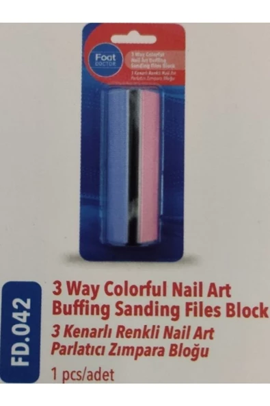 Foot Doctor 3 Kenarlı Zımpara Bloğu FD.042 10796