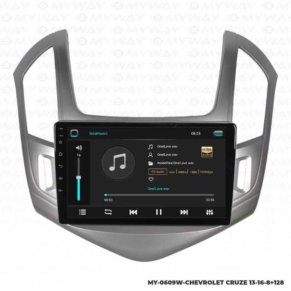 Araç Multimedya Chevrolet Cruze Android 12 Carplay 4Gb Ram + 64Gb Hdd 2013-2016 Navigasyon Ekran MYW - Resim 2