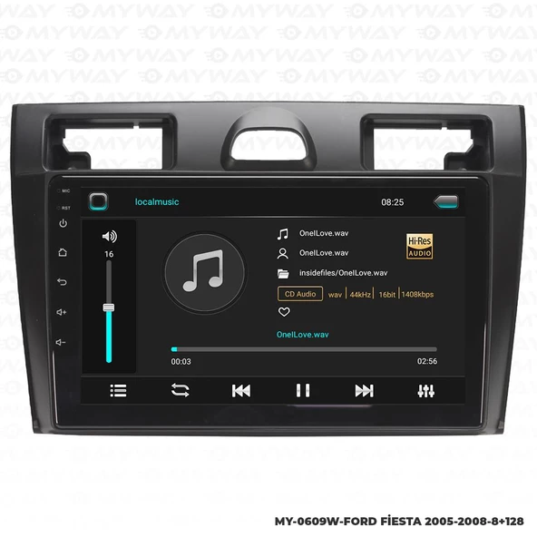 Araç Multimedya Ford Fiesta Android 12 Carplay 4Gb Ram + 64Gb Hdd 2005-2008 Navigasyon Ekran MYW - Resim 2