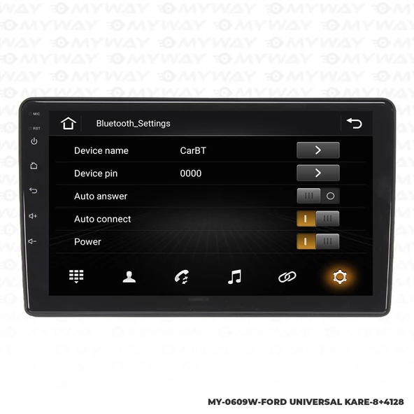 Araç Multimedya Ford C-Max Android 12 Carplay 4Gb Ram + 64Gb Hdd 2004-2007 Navigasyon Ekran MYW - Resim 3