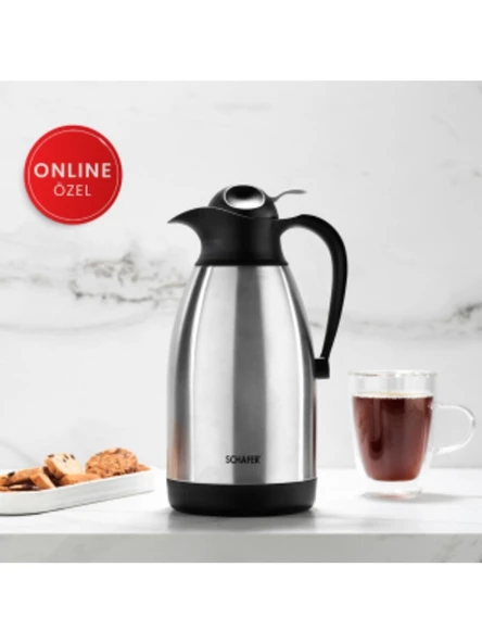 Schafer Kitchen House 2 Litre Çelik Termos Inox