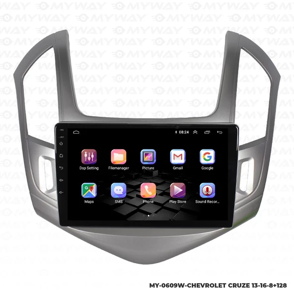 Araç Multimedya Chevrolet Cruze Android 12 Carplay 4Gb Ram + 64Gb Hdd 2013-2016 Navigasyon Ekran MYW - Resim 6