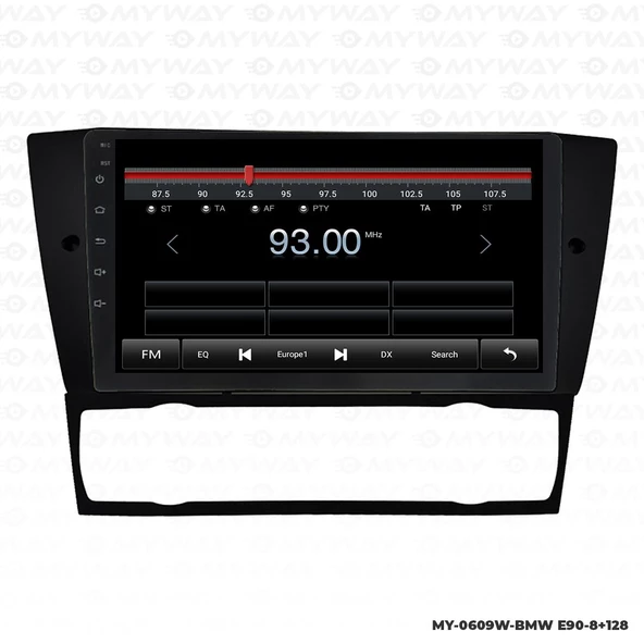 Araç Multimedya Bmw E90 Android 12 Carplay 4Gb Ram + 64Gb Hdd Dijital Navigasyon Ekran MYW - Resim 4