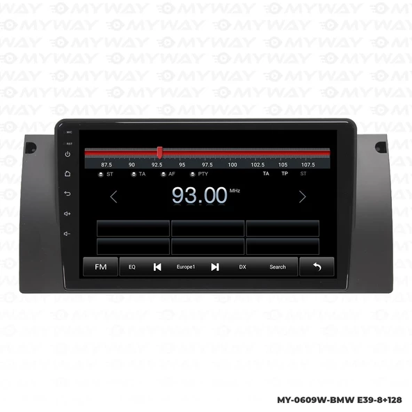 Araç Multimedya Bmw E39 Android 12 Carplay 4Gb Ram + 64Gb Hdd Navigasyon Ekran MYW - Resim 4