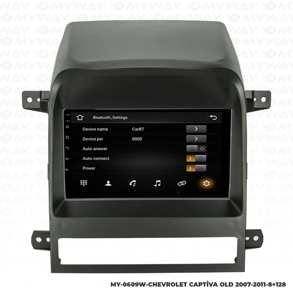Araç Multimedya Chevrolet Captiva Android 12 Carplay 4Gb Ram + 64Gb Hdd 2007-2011 Navigasyon Ekran MYW - Resim 3