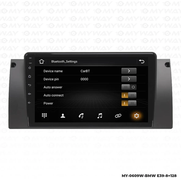 Araç Multimedya Bmw E39 Android 12 Carplay 4Gb Ram + 64Gb Hdd Navigasyon Ekran MYW - Resim 3