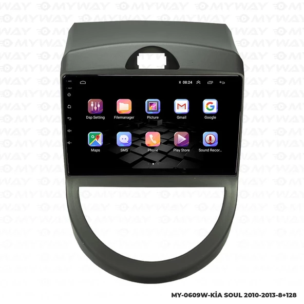 Araç Multimedya Kia Soul Android 12 Carplay 4Gb Ram + 64Gb Hdd Navigasyon Ekran MYW - 6