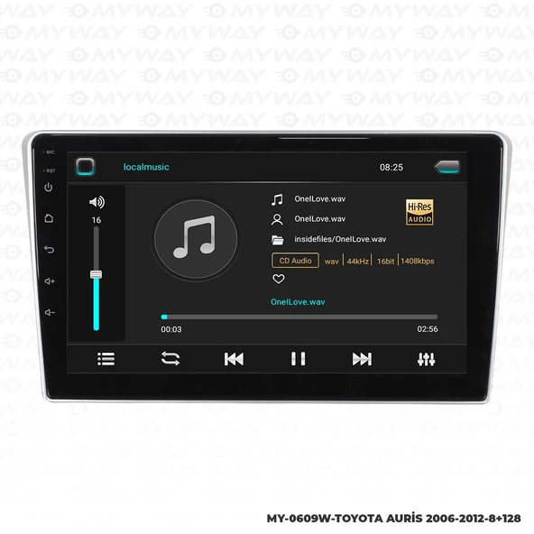 Araç Multimedya Toyota Auris Android 12 Carplay 4Gb Ram + 64Gb Hdd Navigasyon Ekran MYW - Resim 2