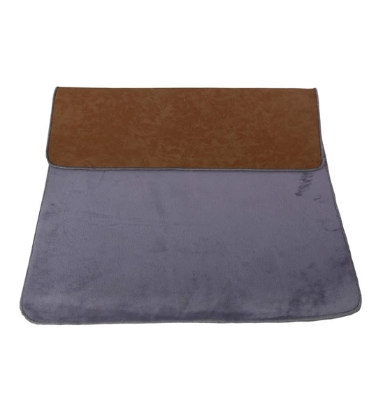 Bonny Home Unicolor Düz Gri 3lü Banyo Paspası Halısı Seti Kaymaz Klozet Takımı - 2