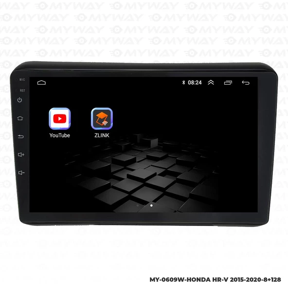Araç Multimedya Honda Hrv Android 12 Carplay 4Gb Ram + 64Gb Hdd Navigasyon Ekran MYW - Resim 5