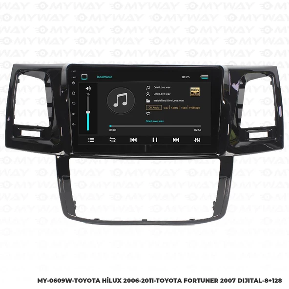 Araç Multimedya Toyota Hilux Android 12 Carplay 4Gb Ram + 64Gb Hdd 2006-2011 Navigasyon Ekran MYW - 2